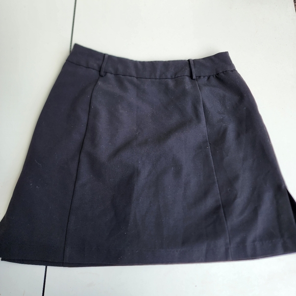 AW GOLF SKORT SKIRT BY ALLYSON WHITMORE Black POCKETS Adjastable Waist Sz 8 - Picture 10 of 11